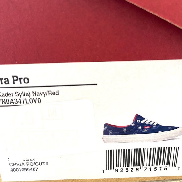 VANS  Era Pro Kader Sylla Suede Navy Men's - Picture 10 of 10